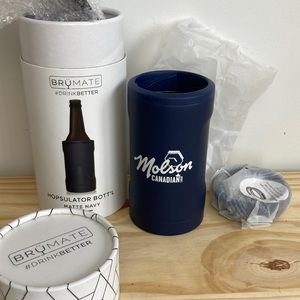 Brumate | Matte Navy Blue Molson Canadian Hopsulator Bott’l 12 oz